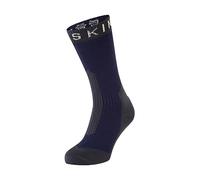 Sealskinz Stanfield Calcetín de media caña impermeable para frío extremo, azul marino/gris, M