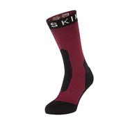 Sealskinz Stanfield Calcetín de media caña impermeable para frío extremo, rojo/negro, M