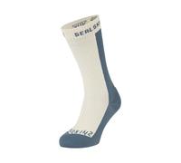 SEALSKINZ Starston - Calcetines impermeables para clima frío de longitud media, color crema, talla L, crema, L