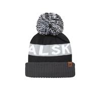 SEALSKINZ Water Repellent Cold Weather Bobble Hat Foulden-Gorro Repelente al Agua, Negro, S/M Unisex Adulto