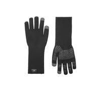 SEALSKINZ Waterproof All Weather Ultra Grip Knitted Gauntlet Guantes, Unisex, Negro, S