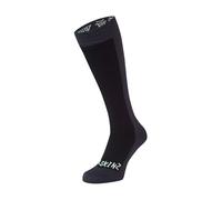 SEALSKINZ Waterproof Cold Weather Knee Length Calcetín, Hombre, Negro/Gris, Small