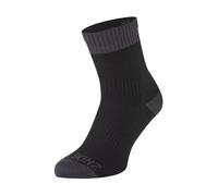 SEALSKINZ Waterproof Warm Weather Ankle Length Sock Calcetines unisex para adultos, negro/gris, M