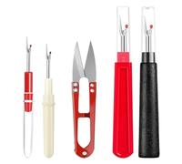 Seam Ripper Kit - Ergonomic Handle Portable 5 Pieces | Seam Rippers | For Beginners Experienced Enthusiasts Knitting Quilting DIY Creative Creations Hand Sewing Craft Tool Repair And Alteration Use