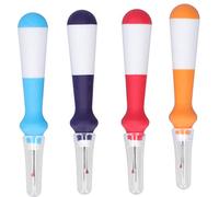 Seam Ripper Set Ergonomic Non Slip Handle Stainless Steel Stitch Remover Tool for Sewing Cross Stitch DIY Crafting Household Use Colorful Plastic Handle