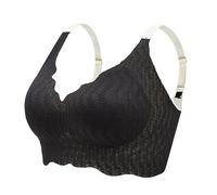 Seamless Bra Women's Jelly Gel Shaping All Day Tender Care for Women, Rose Gold, XL(Black,3XL)