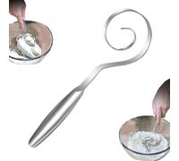 Seamless Dough Whisk for Sourdough,Stainless Steel Bread Dough Whisk for Cooking,Handheld Sour Dough Mixer,Bread Making Tool for Pizza,Pastry,Cake Batter,Mixing, Stirring,Kneading Thick Batter (1pcs)
