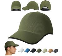 Seamless Packable Lightweight Sports Baseball Cap,Ultra-Breathable Washable & Portable Quick-Dry Hat with Adjustable Strap (Green)
