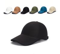 Seamless Packable Lightweight Sports Baseball Cap, Ultra-Breathable Washable with Adjustable Strap, For Golf Travel (Black)