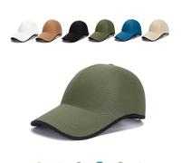 Seamless Packable Lightweight Sports Baseball Cap, Ultra-Breathable Washable with Adjustable Strap, For Golf Travel (Green)