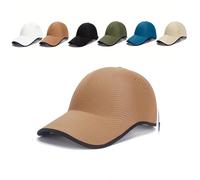 Seamless Packable Lightweight Sports Baseball Cap, Ultra-Breathable Washable with Adjustable Strap, For Golf Travel (Yellow)