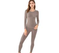 Seamless Soft Daily Supplies | Womens Thermals Top Bottom Set | Womens Thermal Set | Thermal Underw For Base Pajamas Fall Daily Indoor Outdoor Offices Travel Thanksgiving Holiday Party Home Vacation