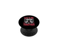 Seamos mapaches Basura Juntos PopSockets PopGrip Adhesivo