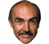 Sean Connery (Moustache) Big Head. Máscara más grande que la vida.