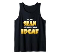 Sean Costume Idgaf Funny Meme Halloween Costume For Seans Camiseta sin Mangas