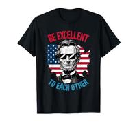 Sean Excelentes el uno para el Otro, Bandera del Mapa de los Estados Unidos, Abe Abraham Lincoln Camiseta