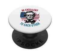 Sean Excelentes el uno para el Otro, Bandera del Mapa de los Estados Unidos, Abe Abraham Lincoln PopSockets PopGrip Adhesivo