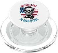 Sean Excelentes el uno para el Otro, Bandera del Mapa de los Estados Unidos, Abe Abraham Lincoln PopSockets PopGrip para MagSafe