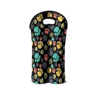 SEANATIVE Bolsa térmica térmica portátil para botellas de vino, cerveza, champán, funda protectora para los amantes del vino, Novedosa pata de perro, Organizador de bolsas