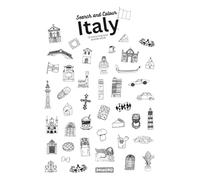 Search and Colour Italy - A colouring and puzzle book: Activity book with 1300 drawings to colour in, search and count