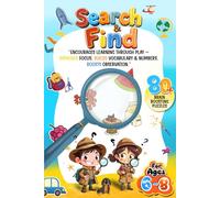 Search & Find Book for Kids 6-8: including hidden objects , spot the difference, counting and coloring activities for fun and learning experience