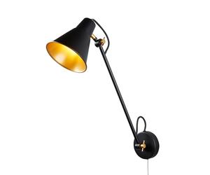 Searchlight Aplique 6302 de metal, negro-oro