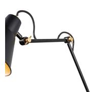 Searchlight Aplique 7403 con 3 articulaciones, negro-dorado