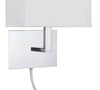 Searchlight Aplique de pared 6519 con lámpara de lectura LED, cromo