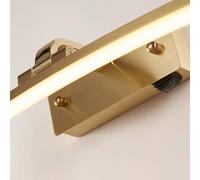 Searchlight Aplique de pared LED Santorini, anchura 50 cm, latón, inclinable EC:EPREL:1690504