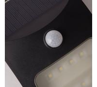 Searchlight Aplique de pared LED solar 67420BK-PIR, detector de movimiento True