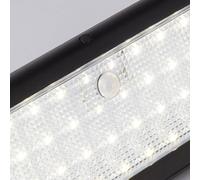 Searchlight Aplique de pared LED solar 67422BK-PIR, detector de movimiento