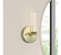 Searchlight Aplique LED para baño Aberdeen, altura 24 cm, metal color latón True