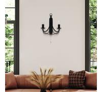 Searchlight Aplique Maypole, 2 luces, negro