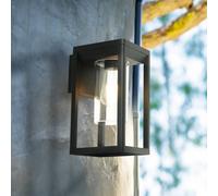 Searchlight Aplique para exterior Atlanta, negro, 16 cm de ancho, metal