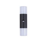 Searchlight Aplique para exterior Cannes, altura 30 cm, blanco y negro, 2 luces, con sensor