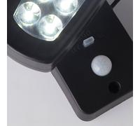 Searchlight Aplique solar LED 67423BK-PIR, detector de movimiento