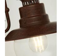 Searchlight Aplique Station, marrón, IP44