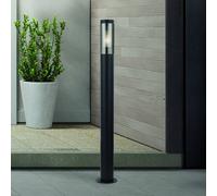 Searchlight Bolardo luminoso Batton, IP44, negro, altura 90 cm, metal