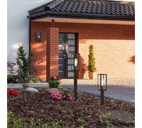 Searchlight Bolardo luminoso Box de acero inoxidable, negro