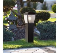 Searchlight Bolardo luminoso Seattle, IP44, negro, altura 73 cm, metal
