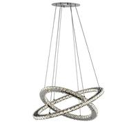 Searchlight Clover Integrerad LED 1 Taklámpara Krom med Kristaller, GU10