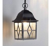 Searchlight Lámpara colgante exterior Genoa vidrio emplomado