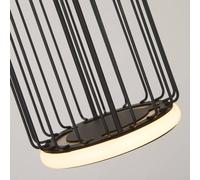 Searchlight Lámpara colgante LED Cage 1 luces, negro
