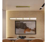 Searchlight Lámpara colgante LED Mod, color latón, atenuable en 3 niveles, acero True