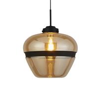 Searchlight Lámpara colgante Meringue de vidrio, Ø 32 cm crema