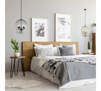 Searchlight Lámpara colgante Shower, dorado/claro, cristal, E14, Ø 36 cm