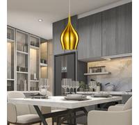 Searchlight Lámpara colgante Vibrant Ø 12cm, oro