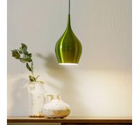 Searchlight Lámpara colgante Vibrant Ø 12cm, verde