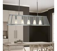 Searchlight Lámpara colgante Voyager en cromo, 5 luces