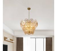 Searchlight Lámpara colgante Wagon Wheel, 9 luces